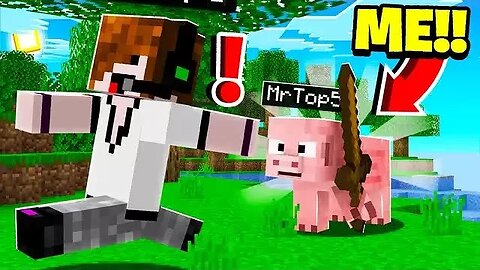 Minecraft Manhunt but I trolled as a PIG