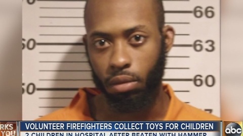 Volunteers collect toys for children injured in hammer attack