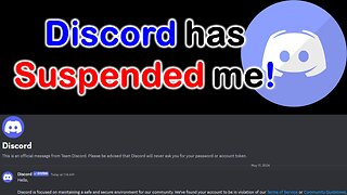 Discord has suspended my account 17 May 2024!