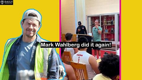 Check out what Mark Wahlberg said to these boys #christianity