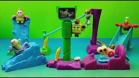 2021 THE SPONGEBOB MOVIE SPONGE ON THE RUN SET OF 6 BURGER KING COLLECTORS MEAL TOYS VIDEO REVIEW