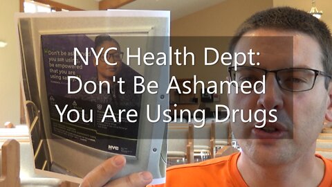 NYC Health Dept: Don't Be Ashamed You Are Using Drugs