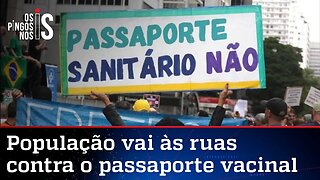 São Paulo tem protesto pela liberdade e contra o passaporte sanitário