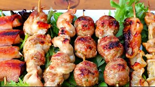 Amazing Yakitori Chicken Recipe - Japanese Chicken Yakitori Recipe _ How to make Yakitori