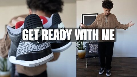 Get Ready With Me Air Jordan Black Cement 3s