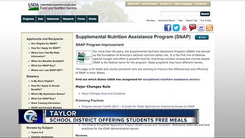 Taylor School District providing free breakfast and lunch for upcoming school year