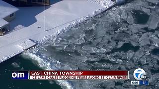 East China Township facing flood warning after ice blockage on St. Clair River