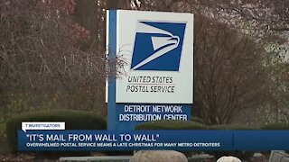 'It has mail from wall to wall.' Packages stuck in transit at Allen Park facility