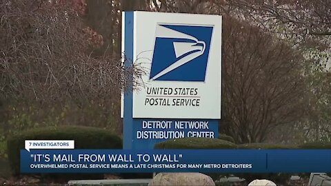 'It has mail from wall to wall.' Packages stuck in transit at Allen Park facility