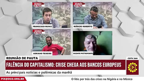 Falência do capitalismo: crise chega nos bancos europeus - Reunião de Pauta nº 1.160 - 16/03/23