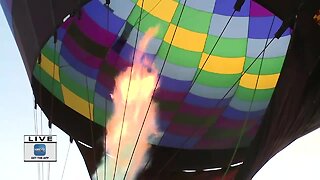 Hot air balloon rally in Seymour