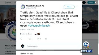 1 person fatally struck by train in West Palm Beach