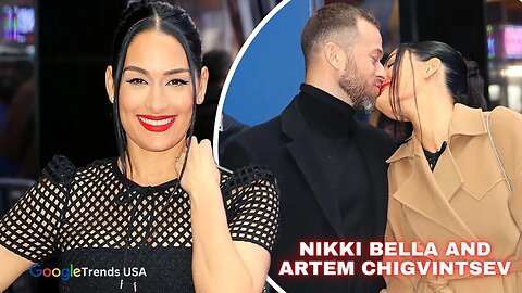 Nikki Bella and Artem Chigvintsev Kiss Outside The GMA Studios