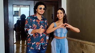 Mithun Chakraborty Son Namashi Chakraborty And Amrin Promoting Their Upcoming Film Bad Boy