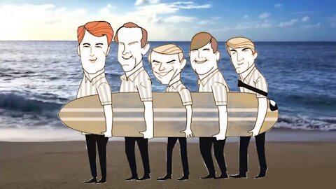 Beach Boys Cartoon - Help Me Rhonda - (Video Stereo Remaster - 1965) - Bubblerock - HD