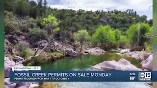 Fossil Creek permits go on sale Monday