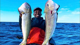 Catching Giant Gold Fish On a Jet Ski (700 Feet) #Shorts