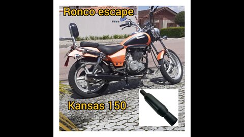 Ronco moto kansas com abafador intermediário