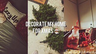 set up my xmas tree with me | christmas decor for home | vlogmas