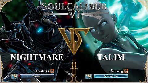 SoulCalibur VI — hoaster43 (Nightmare) VS Amesang (Talim) | Xbox Series X Ranked