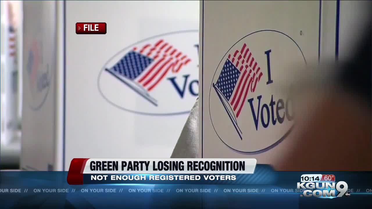 Green Party loses recognition as Arizona political party