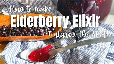 How To Make Elderberry Elixir | Elderberry Tincture