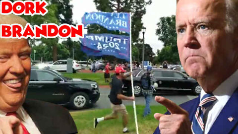 Joe Biden's Motorcade Gets Trolled By Trump Supporters in California