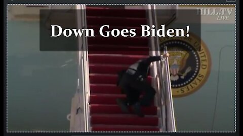 Falling Down: Karma Sucks For Joe Biden as He Falls Down Twice While Trying To Board Air Force One