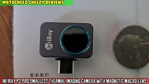 InfiRay P2 Pro smallest thermal imaging camera with Magnetic Macro Lens 256x192 res