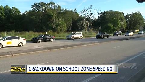 Officers cracking down on school zone speeding