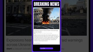 Breaking News: Air Raid Warnings Sound in Ukraine - Explosions in Kyiv! | #shorts #news