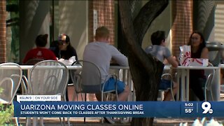 UArizona to shift to online instruction for the rest of fall semester Nov. 23