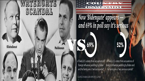 BIDENGATE VS WATERGATE WHICH IS WORSE, WITH THE MOUNTAIN OF EVIDENCE AGAINST THE BIDEN CRIME FAMILY!!
