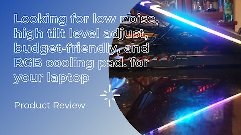 LC-9 EXCELLENT RGB COOLER FAN: Product review : best budget laptop cooling fan in the Philippines