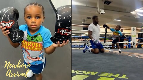 Floyd Mayweather's Grandson KJ Tries To Give Him His 1st Loss In The Boxing Ring! 🥊