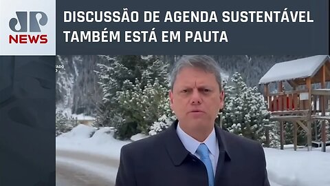 Tarcísio busca atrair investimentos para SP em ida a Davos, na Suíça