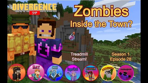 S1, EP28, Zombies INSIDE the town?! #MiM on the #DivergenceSMP!