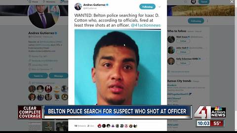 Suspect shoots at Belton officer after traffic stop
