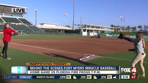 Fort Myers Miracle home game preview -- 8am live report