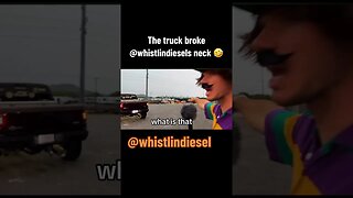 I broke @whistlindiesel neck with my truck… 🔥🤣