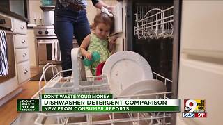 Dishwasher detergent comparison