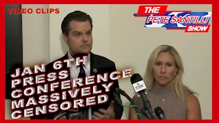 MATT GAETZ & MARJORIE TAYLOR GREENE J6 PRESS CONFERENCE MASSIVELY CENSORED