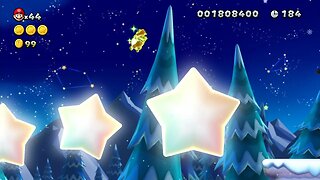 New Super Mario Bros. U Deluxe | Episode 36 - Frosted Glacier-1 Spinning Star Sky