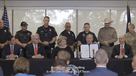 Texas Gov Signs Bill Which Provides $1.8 Billion For Border Security