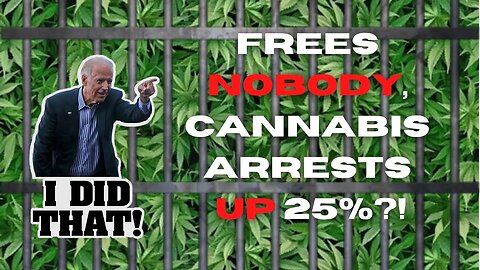 NOBODY Released Under Biden's Cannabis Pardon, Arrests Actually UP 25%