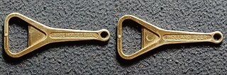 SHOW AND TELL 120: Vintage THREE HORSES BRAND Bottle Opener (Church Key), 1980s or older.