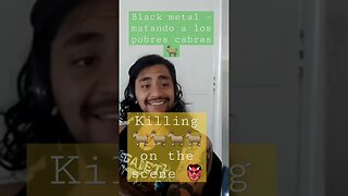 matando animales en vivo / black metal: the death of the GOAT? 🤔 #colombia #medellín #goat