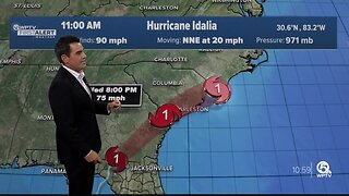 Hurricane Idalia forecast, 11 a.m. on Aug. 30, 2023