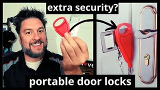 Portable Door Locks tested! Alarm Wedge and Portable Door locks for travel or home 🚪 🔐 [422]