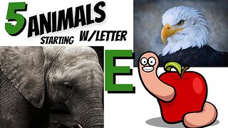 5 Animals starting with letter E.